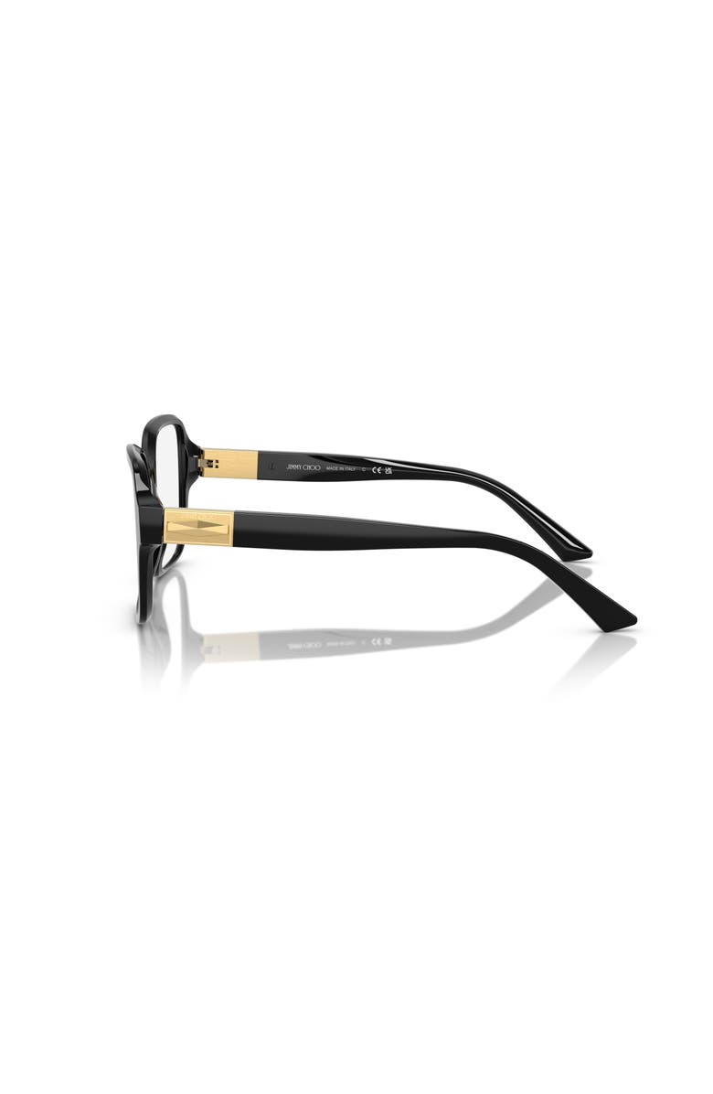 Jimmy Choo 54mm Square optical glasses, Alternate, color, Black