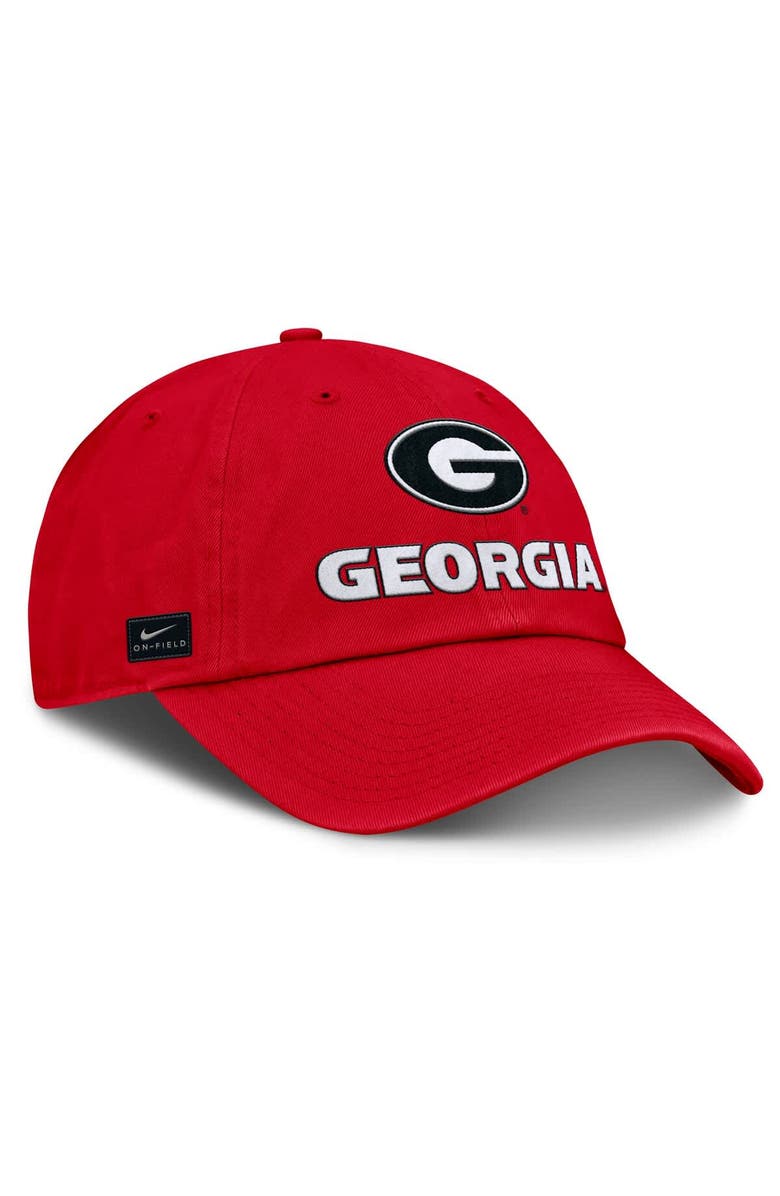 Nike Men's Nike Red Georgia Bulldogs 2025 Sideline Club Adjustable Hat, Alternate, color, 