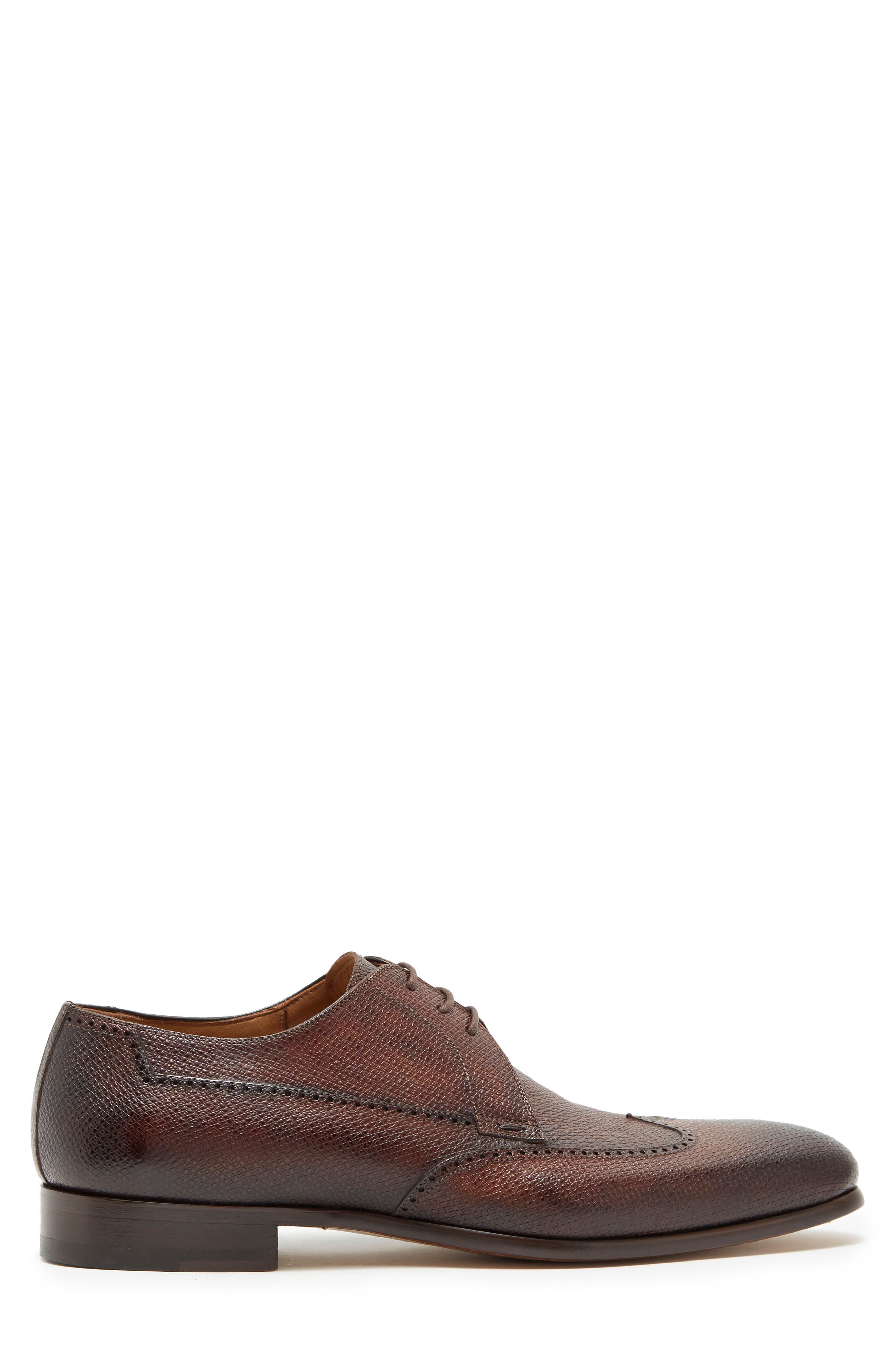 Magnanni Textured Leather Derby Shoe, Alternate, color, 
