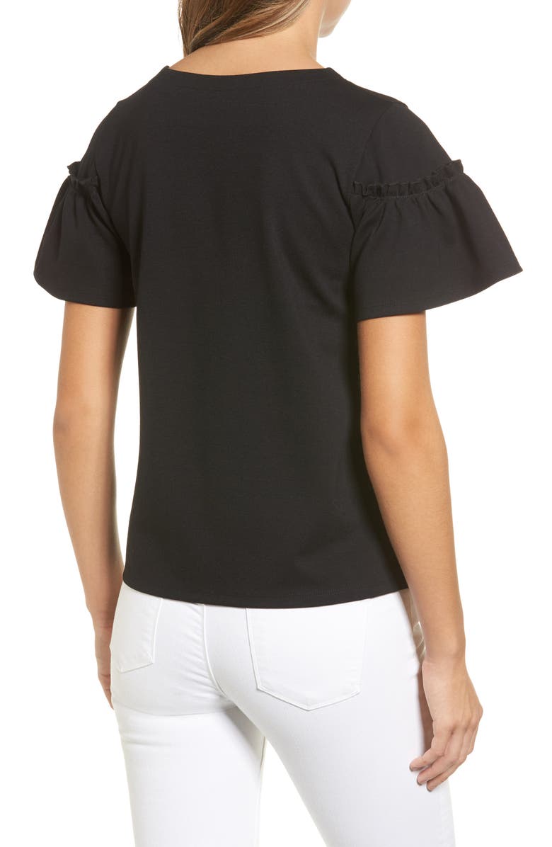 Halogen<sup>®</sup> Ruffle Sleeve Top, Alternate, color, 