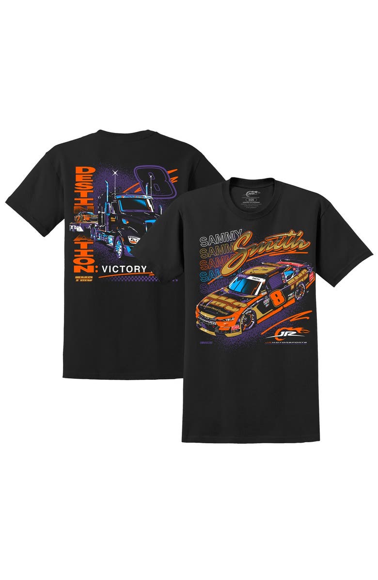 JR MOTORSPORTS OFFICIAL TEAM APPAREL Men's JR Motorsports Official Team Apparel Black Sammy Smith Destination: Victory Lane T-Shirt, Main, color, 