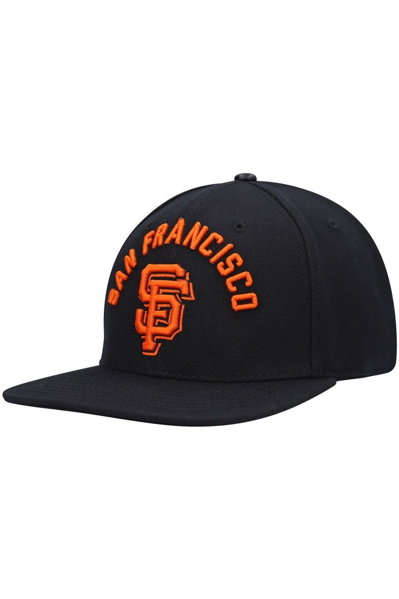 Men's Pro Standard Black San Francisco Giants Stacked Logo Snapback Hat, Alternate, color, Black