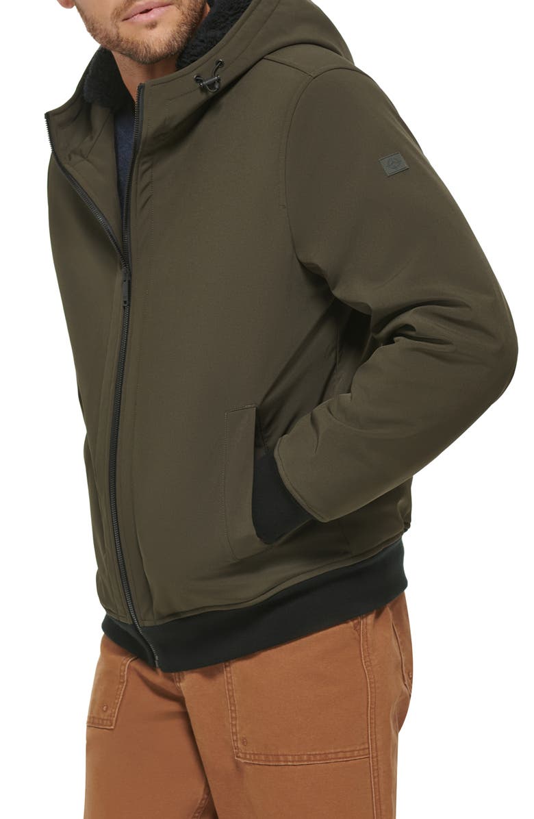 Dockers<sup>®</sup> Softshell Faux Shearling Lined Hoodie, Alternate, color,
