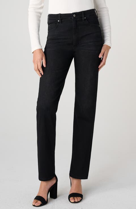 Rowan Comfort Waist Slim Jeans (Crow Stone)