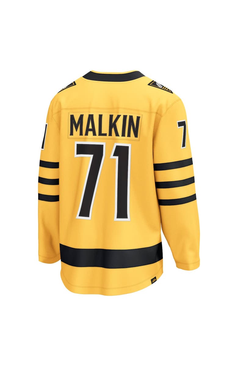FANATICS Men's Fanatics Evgeni Malkin Gold Pittsburgh Penguins Alternate Breakaway Player Jersey, Alternate, color, Gold