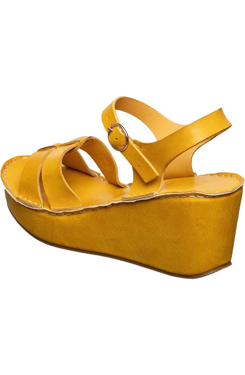 ANTELOPE Saya Platform Wedge Slingback Sandal, Alternate, color, Daffodil