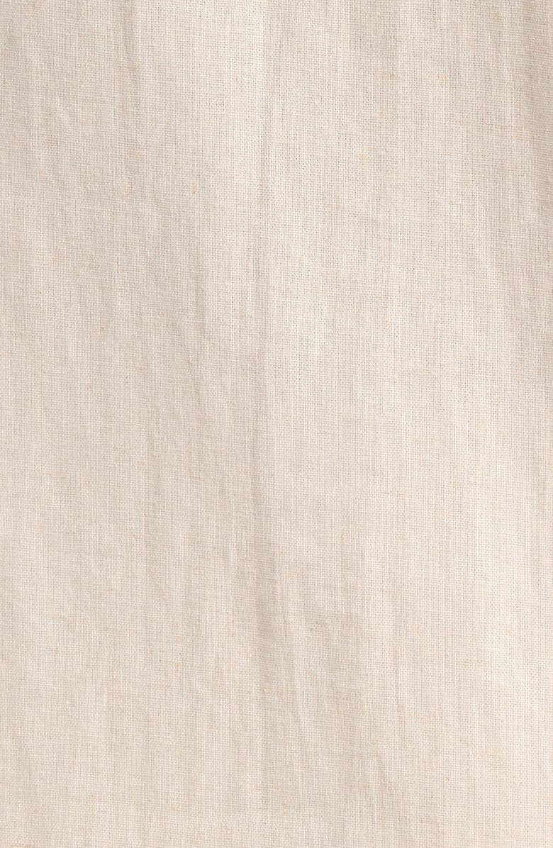 Jones New York Lace Trim Linen Blend Button-Up Shirt, Alternate, color, Natural Stone