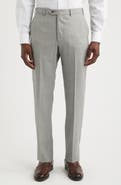 Emporio Armani Grey Textured Virgin Wool Dress Pants