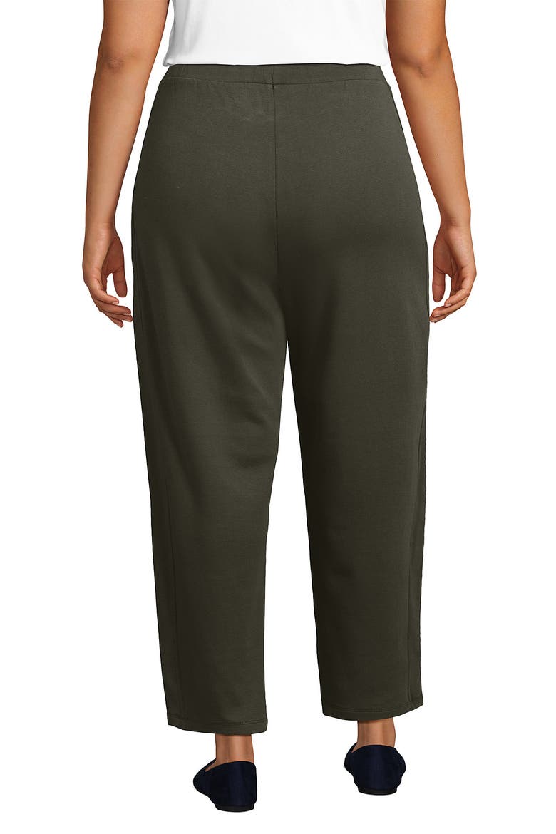 Plus Size Sport Knit High Rise Barrel Ankle Pants, Alternate, color, Forest Moss