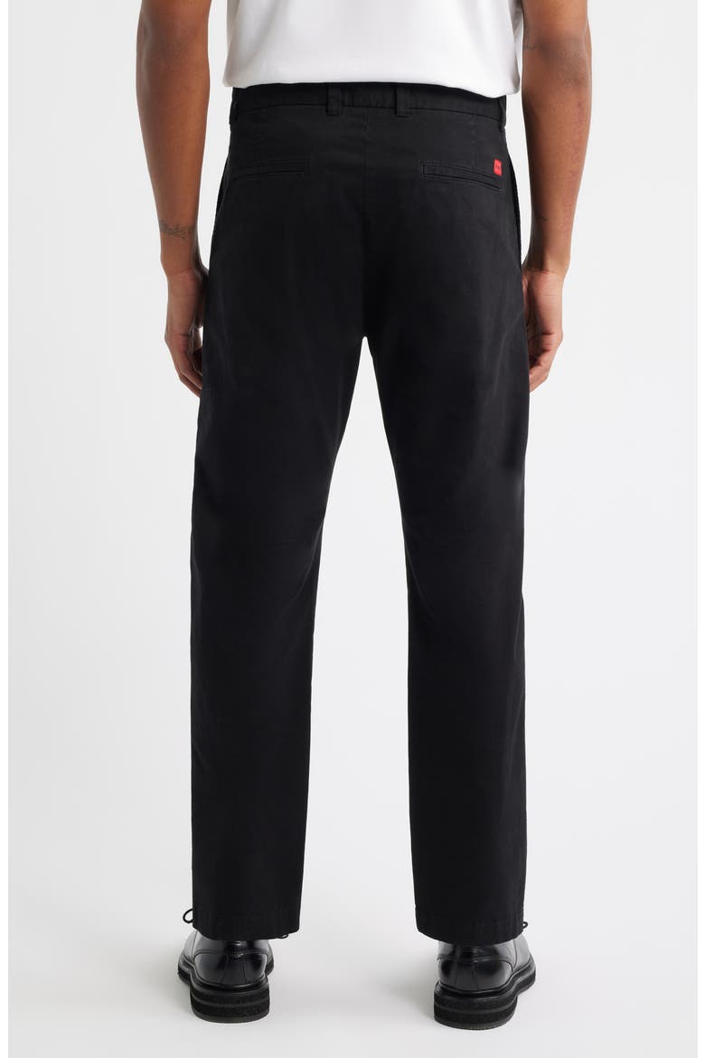 David Slim Fit Stretch Cotton Pants, Alternate, color, BLACK