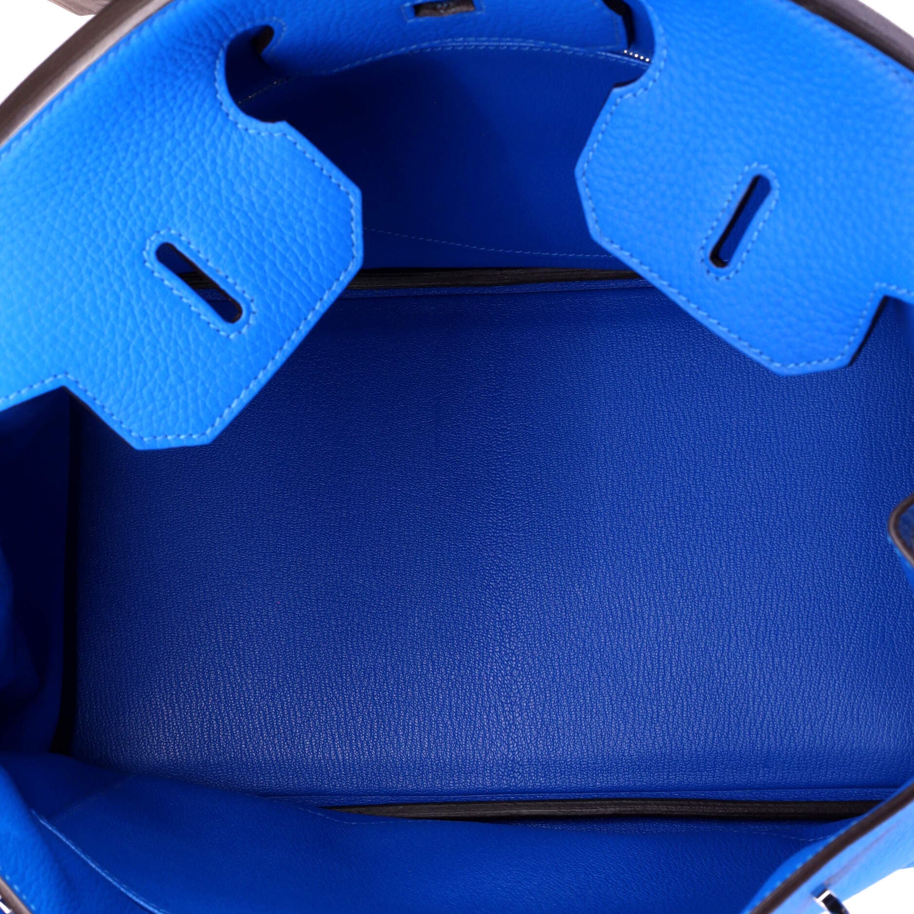 Birkin Handbag Blue Clemence with Palladium Hardware 35, Alternate, color, Blue