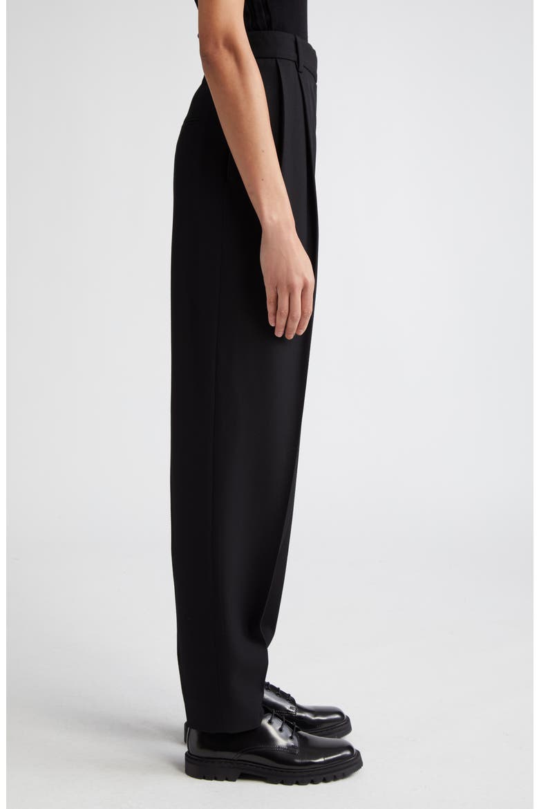 Bacall Cotton Twill Pants, Alternate, color, BLACK
