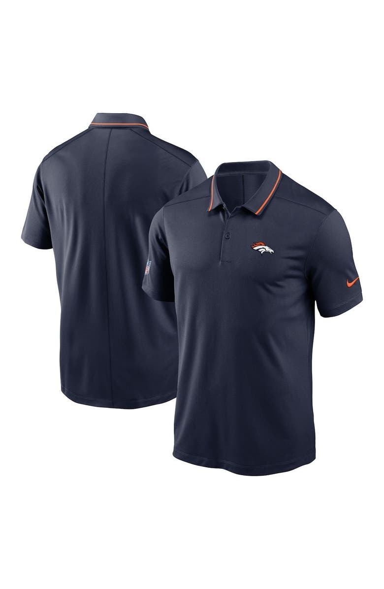 Nike Men's Nike Navy Denver Broncos Sideline Victory Performance Polo, Alternate, color,