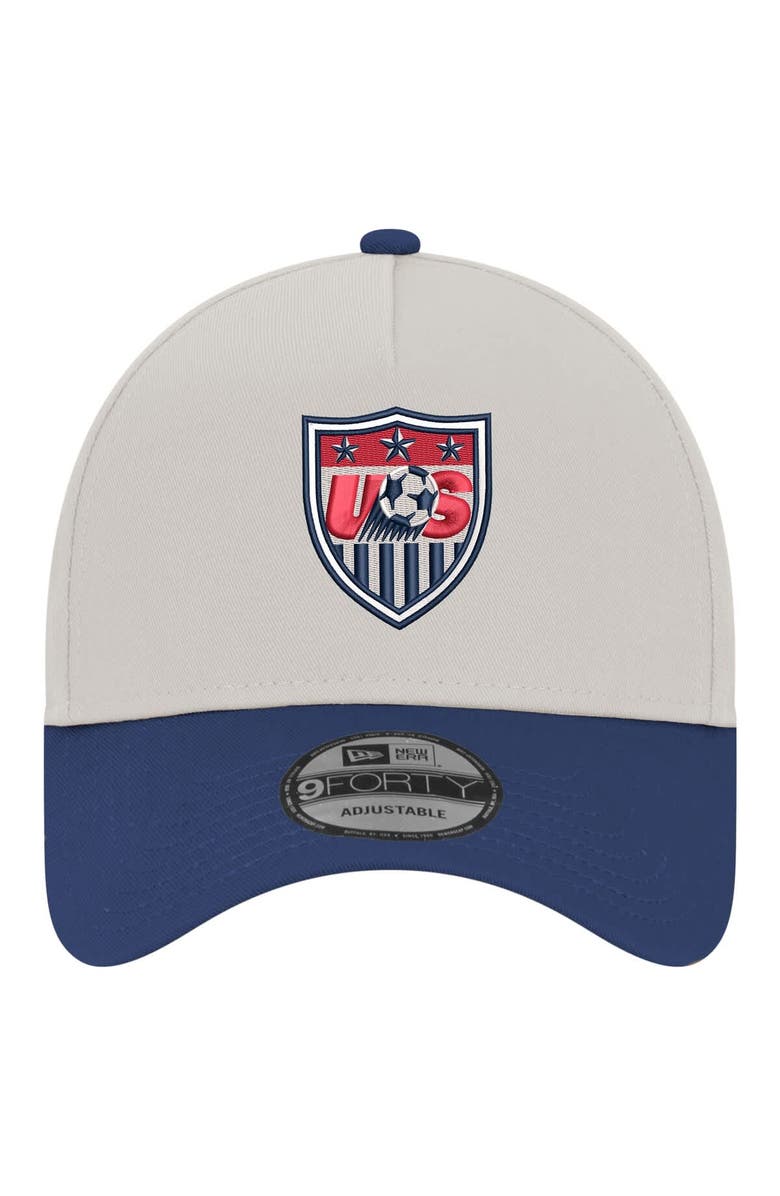 New Era Men's New Era  Khaki USMNT 1995 Retro Foam 9FORTY Adjustable Hat, Alternate, color, 