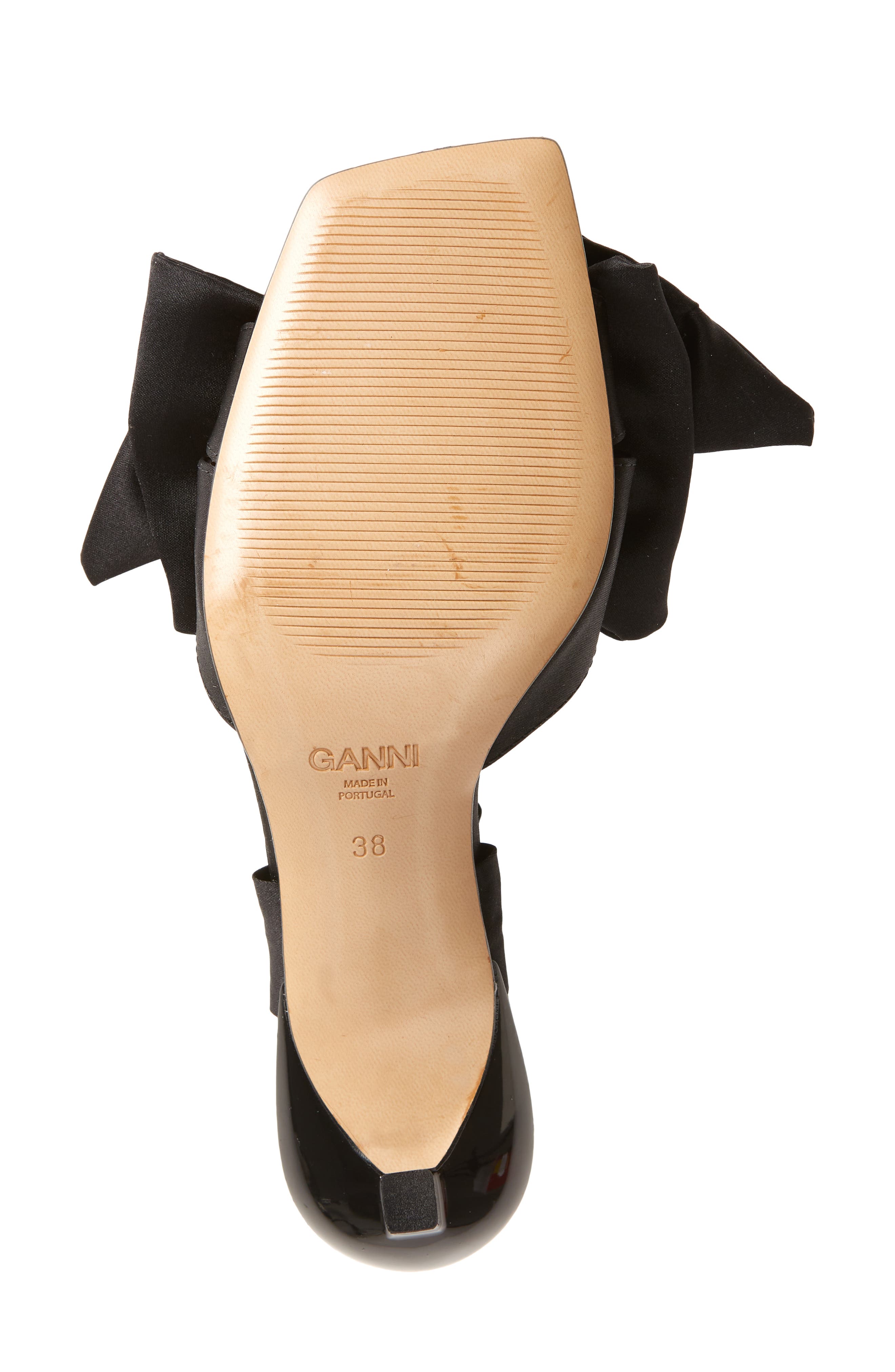 Ganni Bow Sandal, Alternate, color, 