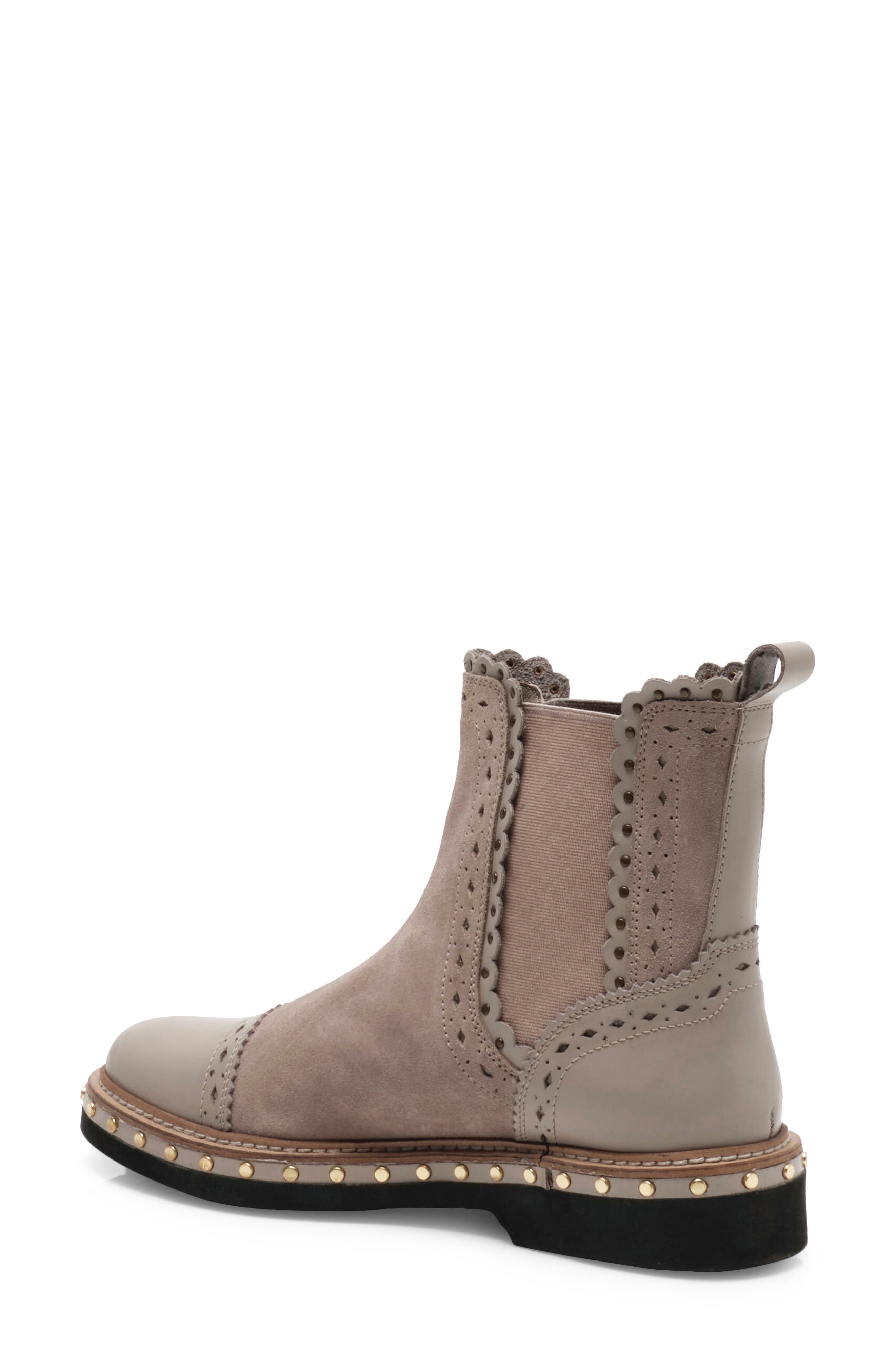 Atlas Studded Chelsea Bootie, Alternate, color, TAUPE