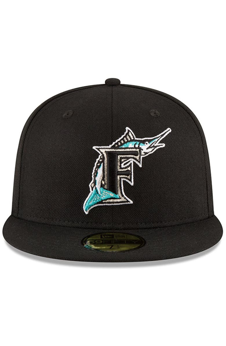 New Era Men's New Era Black Florida Marlins 1997 World Series Wool 59FIFTY Fitted Hat, Alternate, color, Black