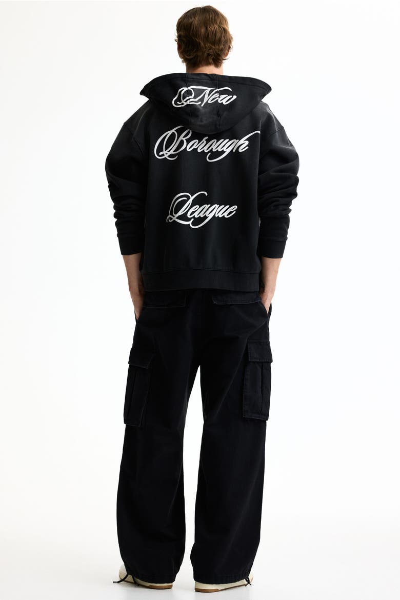 Loose-fit Cargo Pants, Alternate, color, Black