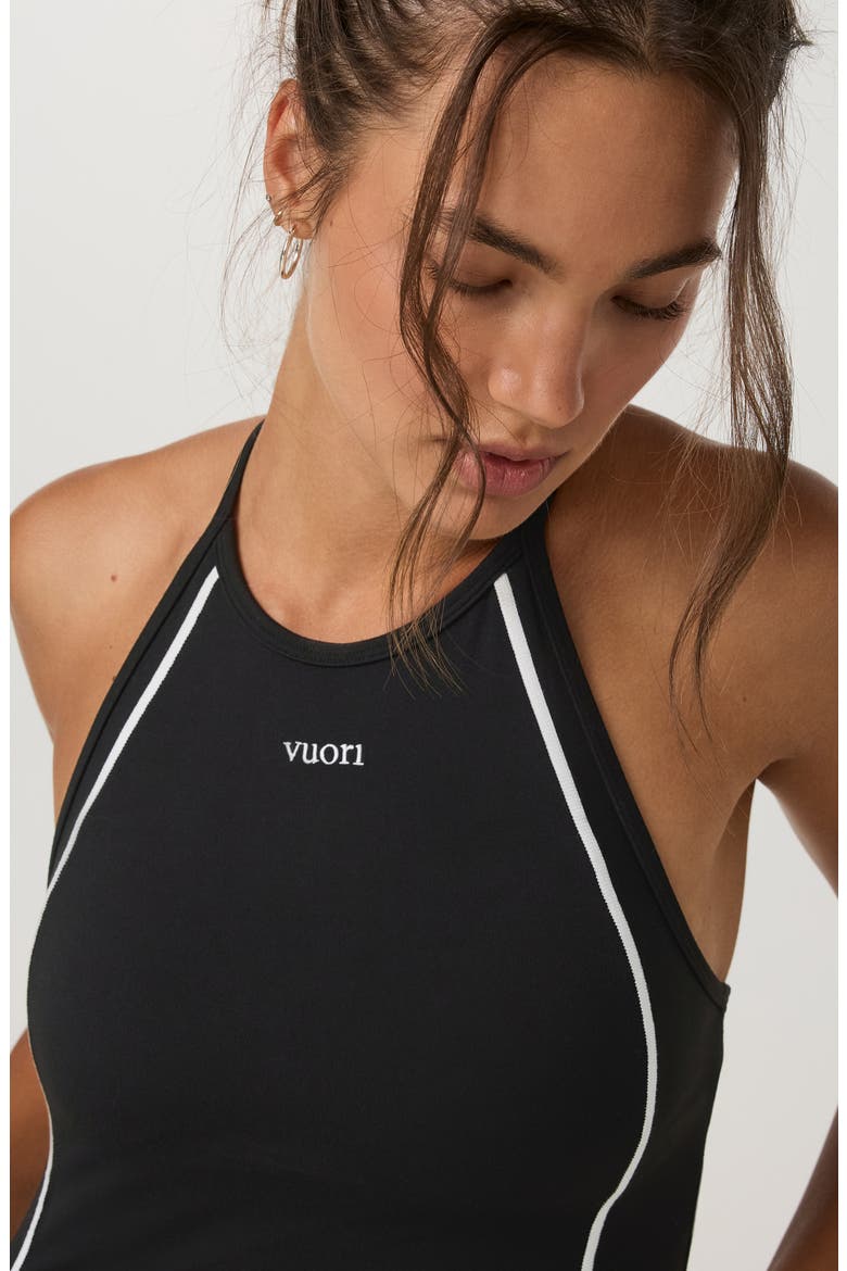Allthefeels Linework Performance Tank, Alternate, color, BLACK