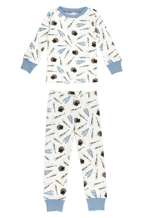 Print Fitted Organic Cotton Two-Piece Pajamas (Baby)