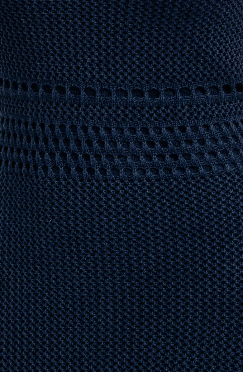Torn by Ronny Kobo Colette Open Stitch Cotton & Cashmere Sweater Dress, Alternate, color, Navy