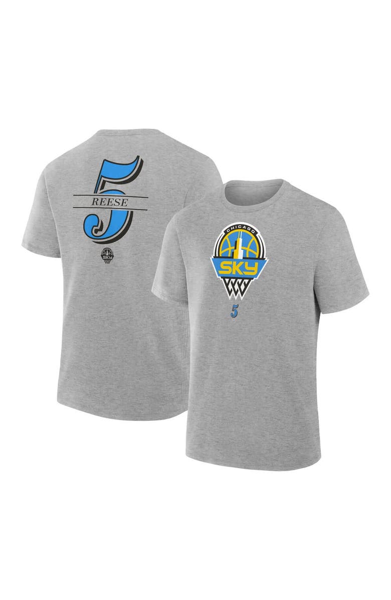 FANATICS Men's Fanatics Angel Reese Gray Chicago Sky In The Paint Name & Number T-Shirt, Alternate, color, Gray