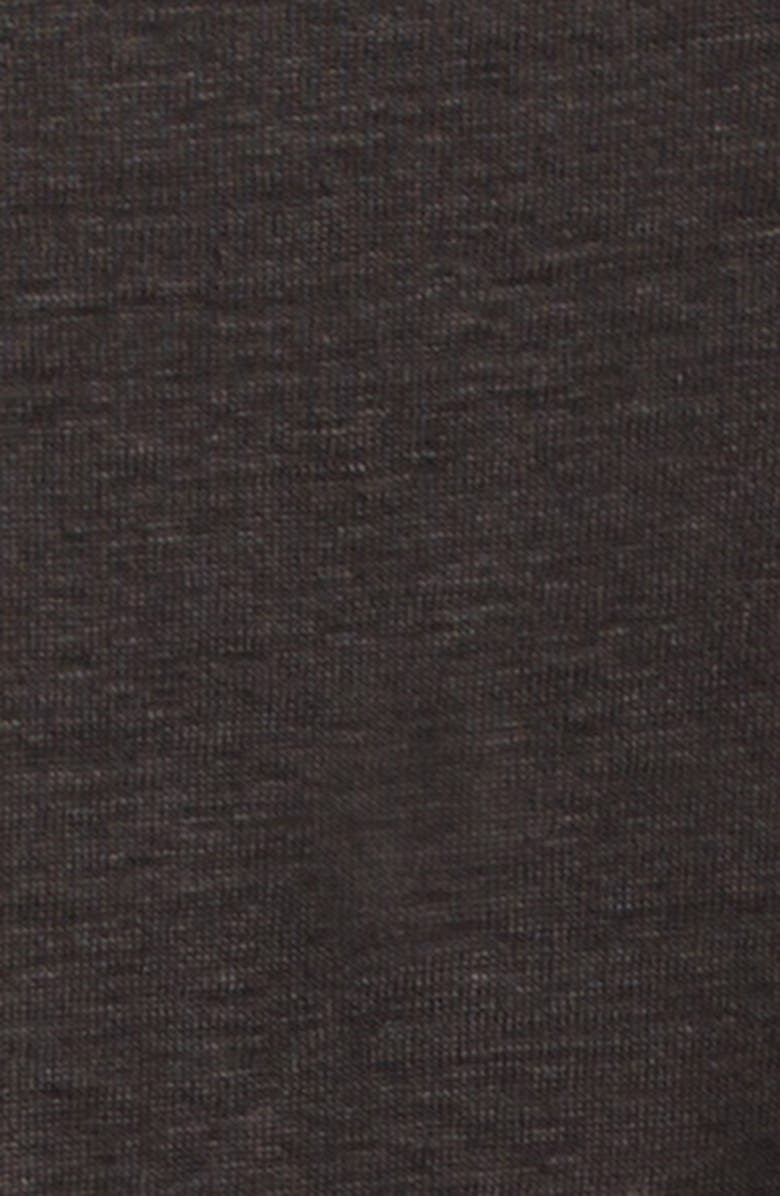 Thom Sweeney Linen Stretch Jersey T-Shirt, Alternate, color, Brown