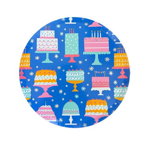 It's A Birthday Cake Print Large Plates