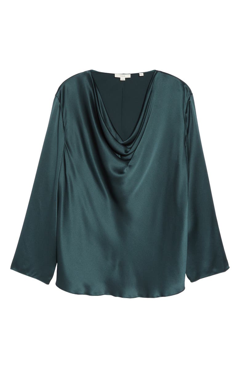 Vince Cowl Neck Silk Blouse, Alternate, color,