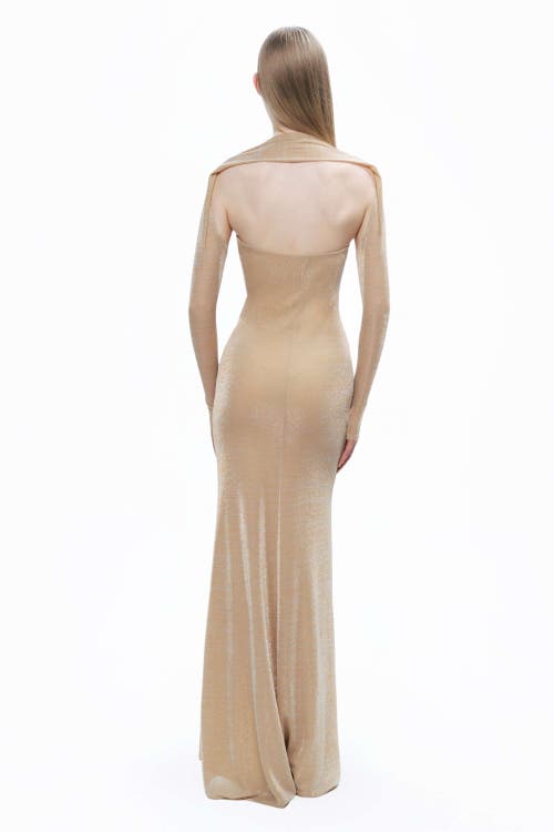 Shop Nocturne Maxi Dress With Glove Accessory