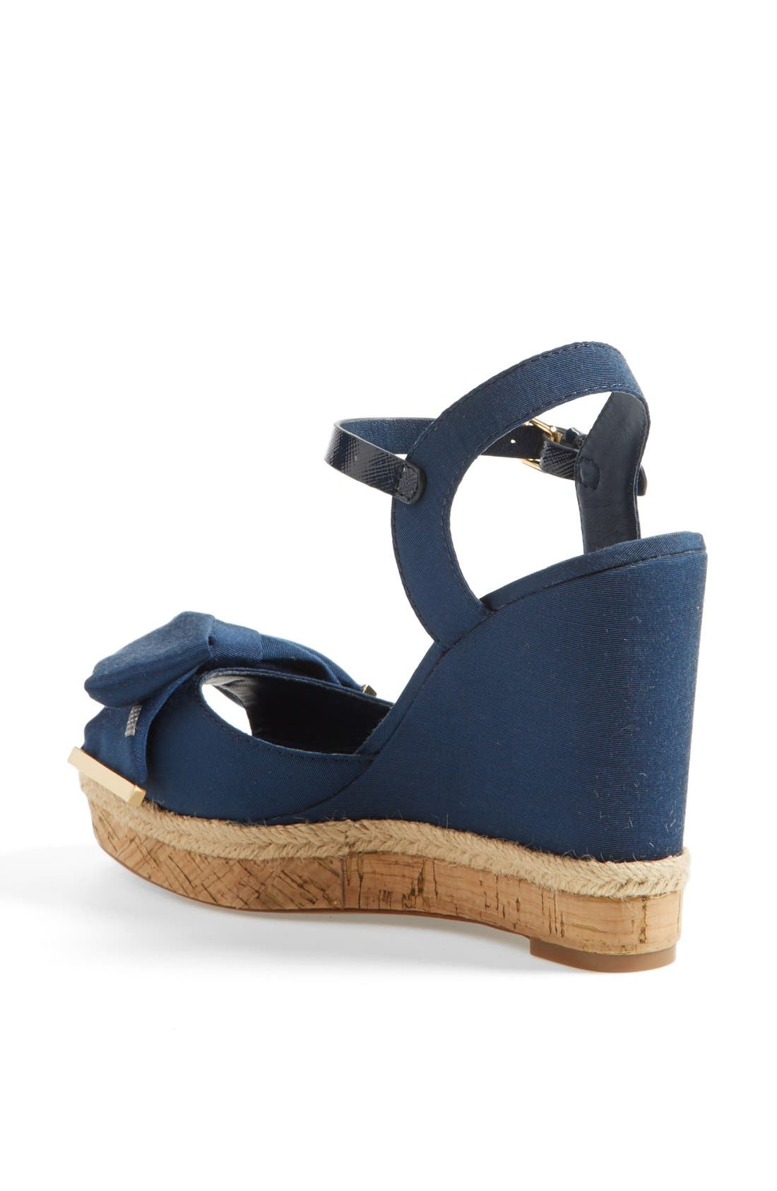 'Penny' Wedge Sandal, Alternate, color, NEWPORT NAVY