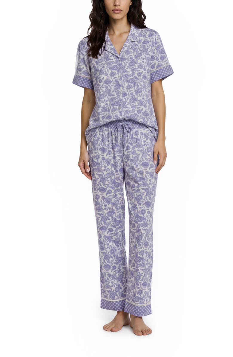 VERA BRADLEY Short Sleeve Notch Collar Pajamas, Alternate, color, 