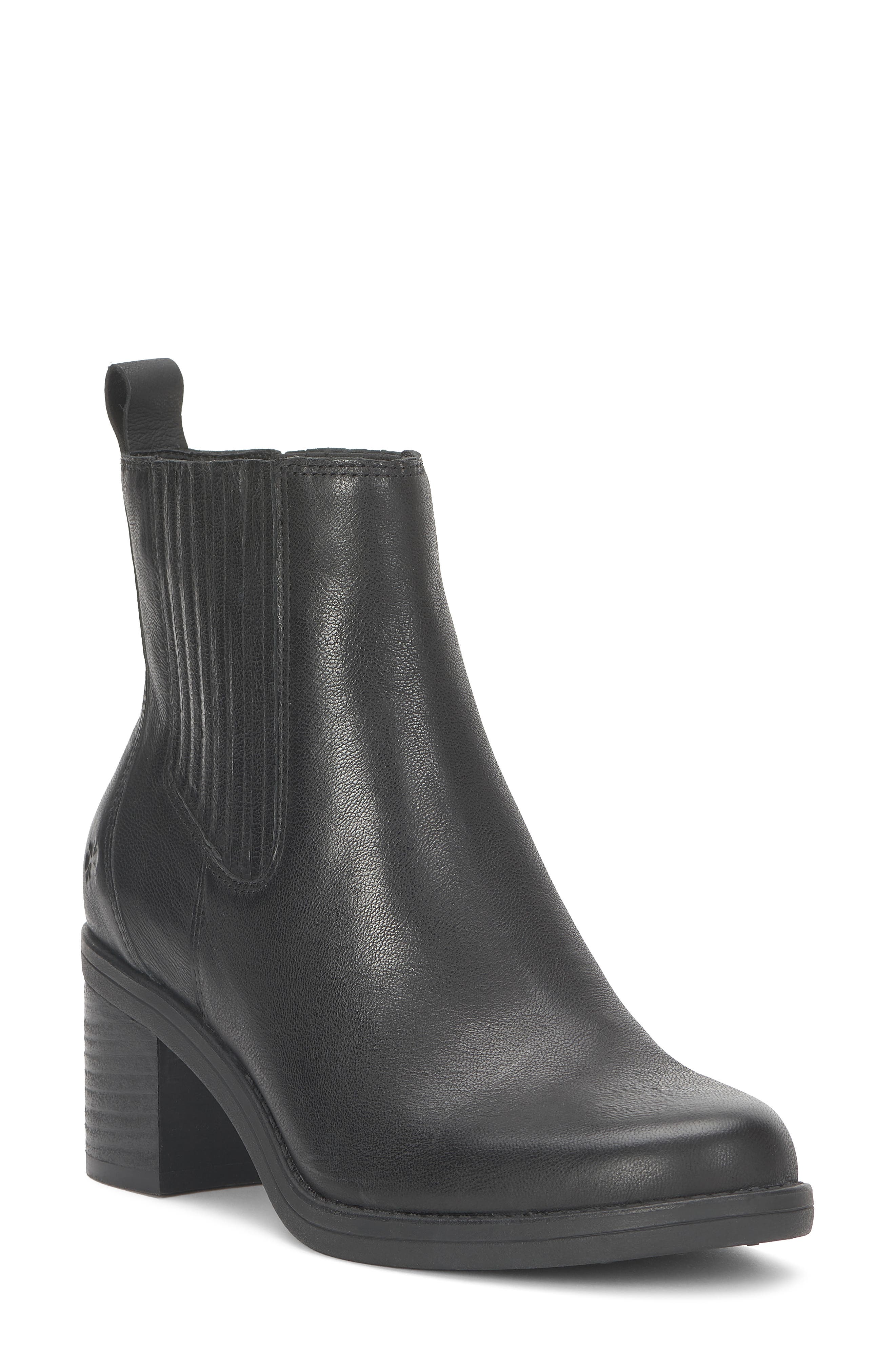 Akela Leather Chelsea Boot, Main, color, BLACK 01
