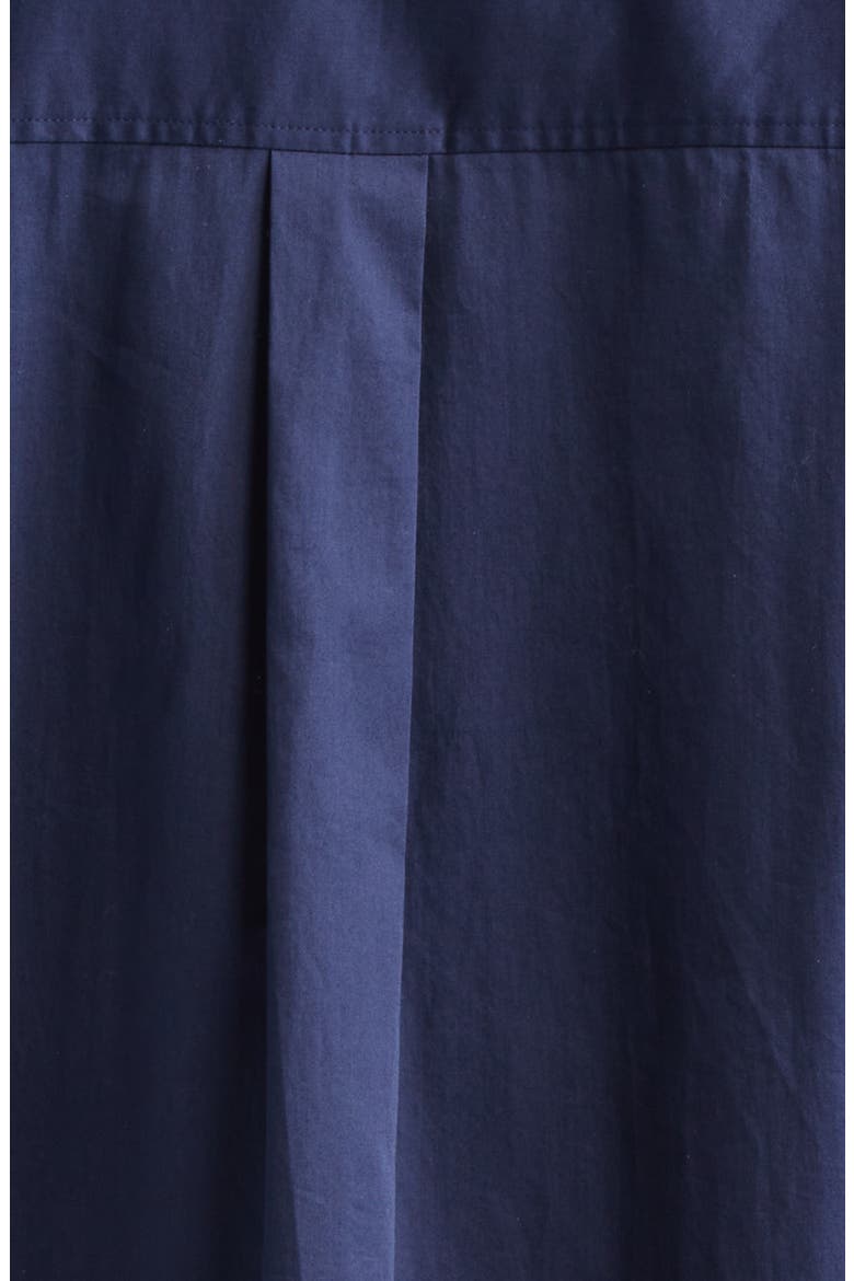 Alina Sequin Collar Cotton Button-Up Shirt, Alternate, color, NAVY