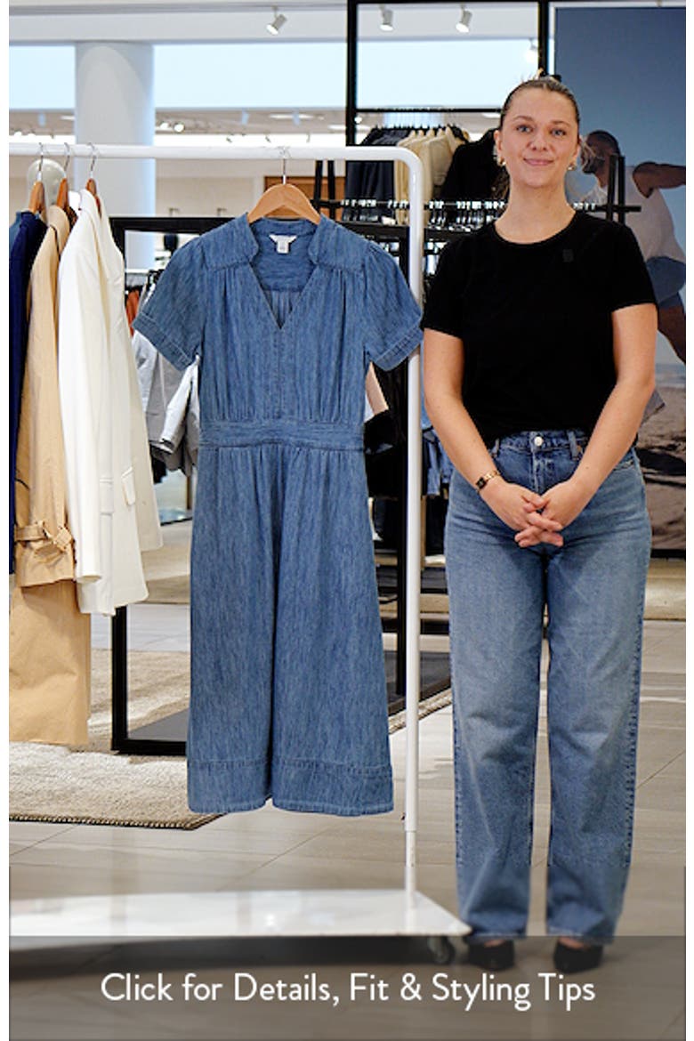 Cotton Chambray Midi Dress video