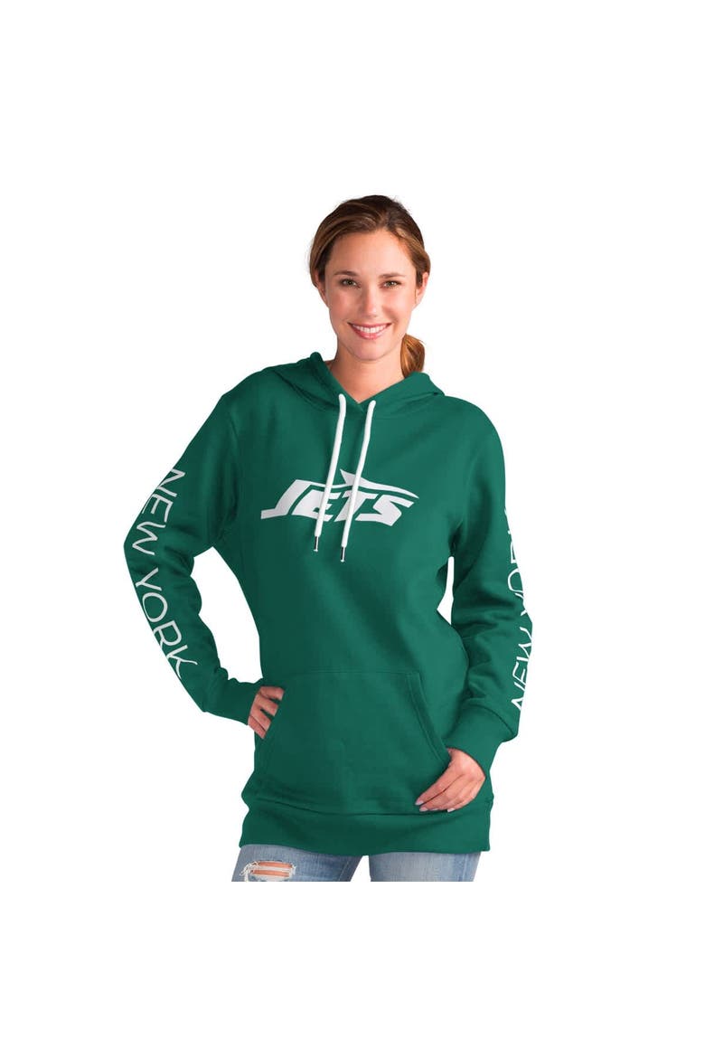 Women's G-III 4Her by Carl Banks Green New York Jets Extra Inning Pullover Hoodie, Alternate, color, Green