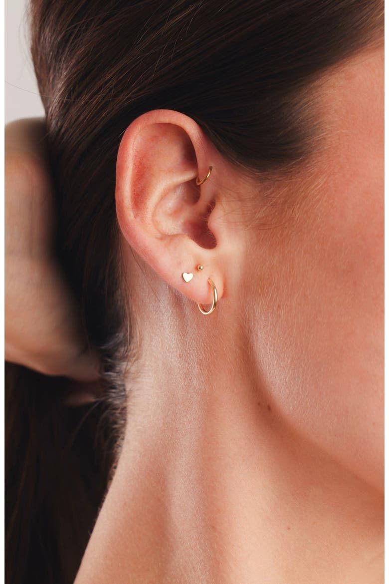 14k Bead Stud Earring, Alternate, color, 14k Solid Gold - Pair