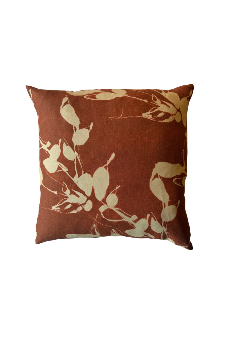Porto Print in Clay Pillow, Main, color, Clay