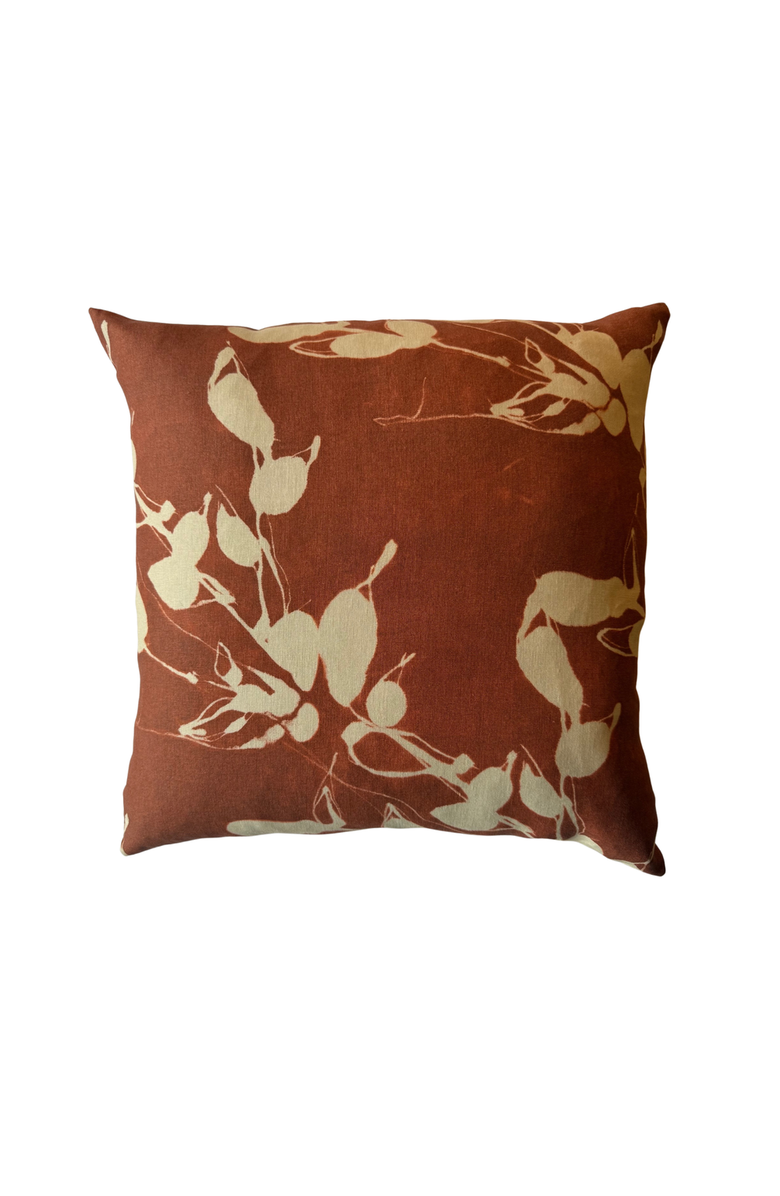 Goldie Home Porto Print in Clay Pillow, Main, color, Clay