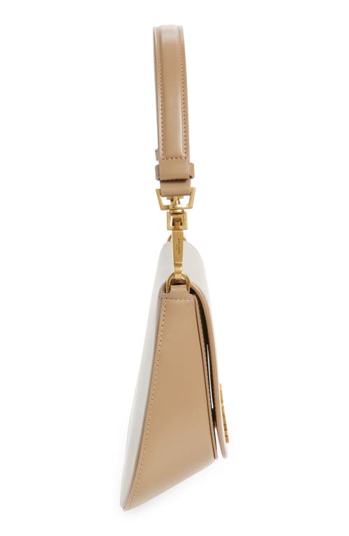 Saint Laurent Mini Voltaire Box Leather Top Handle Bag In Brown