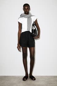 COS Elasticated Grosgrain-detail Cotton Shorts
