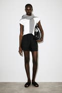 COS Elasticated Grosgrain-detail Cotton Shorts