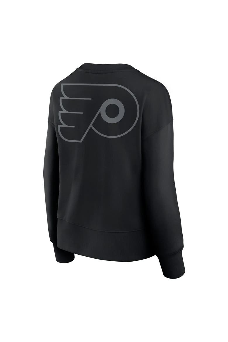 Women's Fanatics  Black Philadelphia Flyers Elements Flow Pullover Sweatshirt, Alternate, color, Black