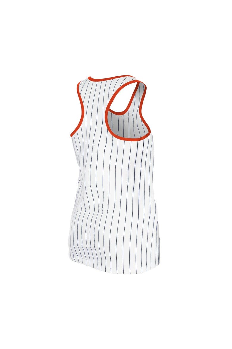 Women's New Era White Houston Astros Gameday Pinstripe Tank Top, Alternate, color, White