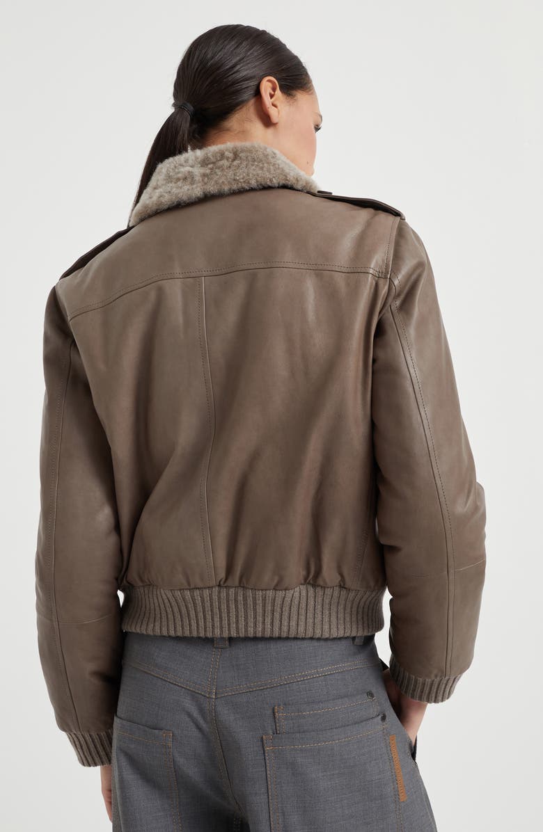 Brunello Cucinelli Nappa leather outerwear, Alternate, color, 