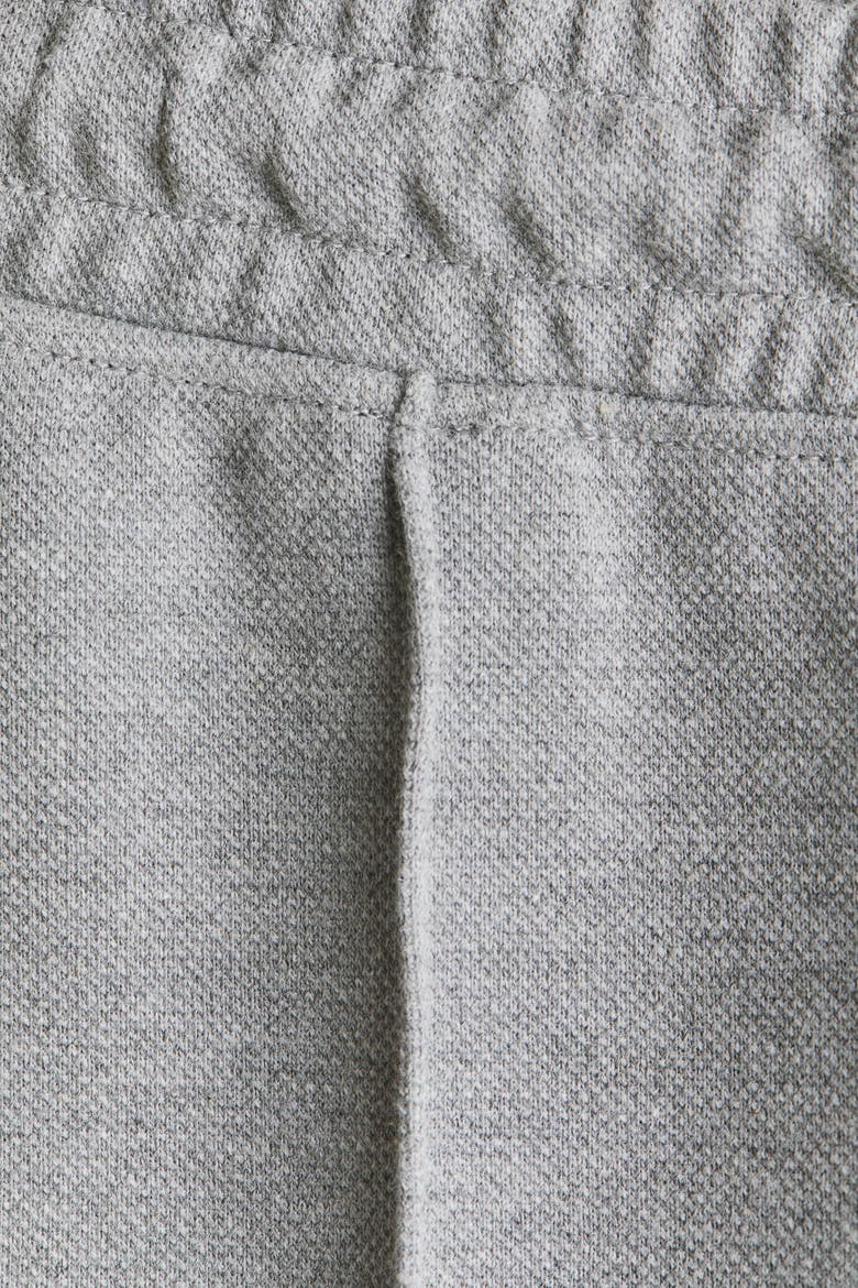 Straight-leg Piqué Joggers, Alternate, color, Gray melange