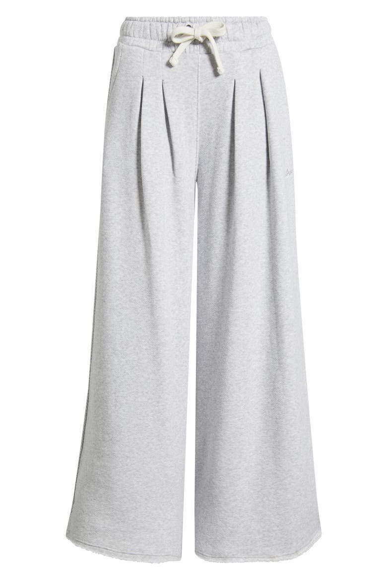 Elenyx Pleated Wide Leg Drawstring Pants, Alternate, color, OPEN GREY