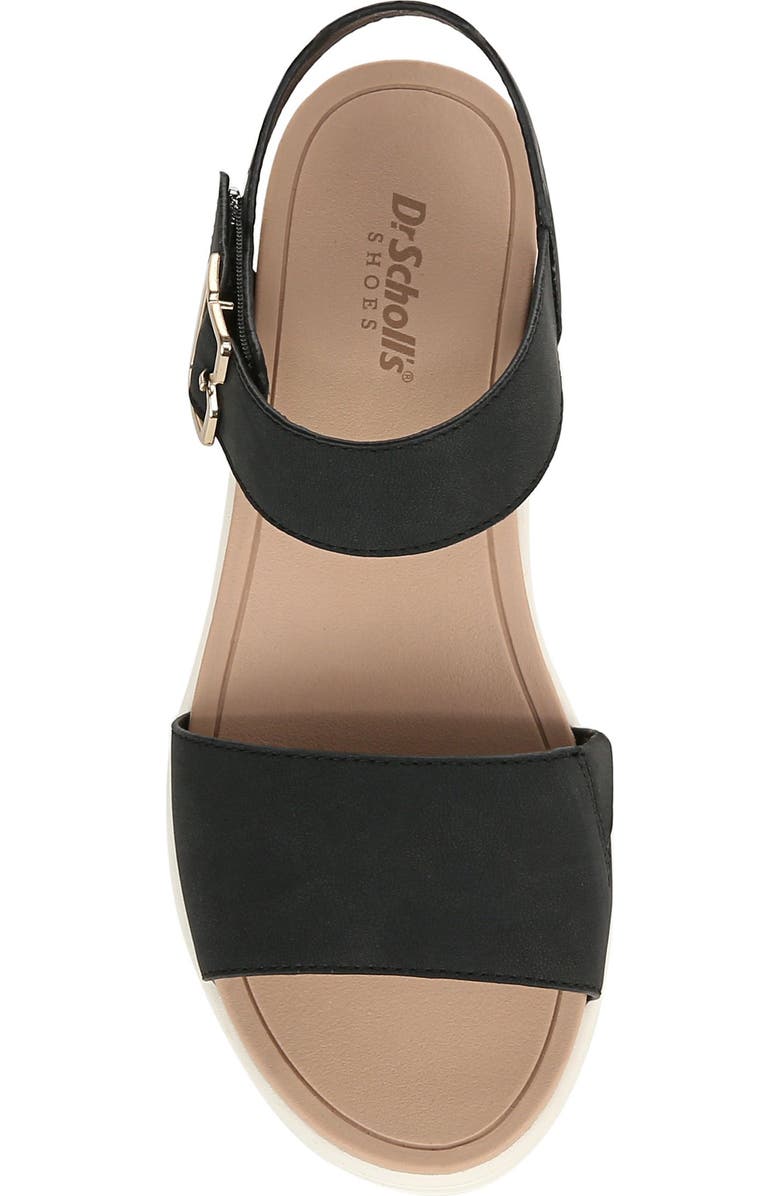 Dr. Scholl's Time Off Sky Ankle Strap Platform Sandal, Alternate, color, Black