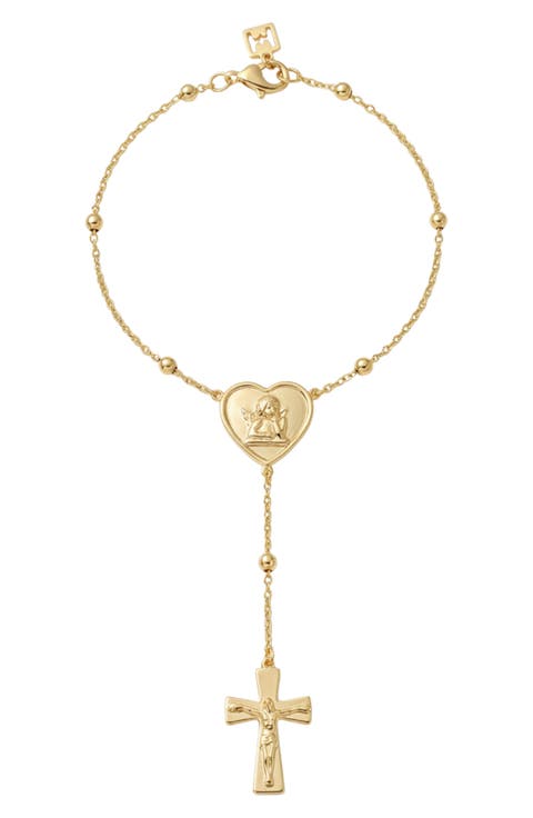 The Angel Cross Rosary Hand Chain