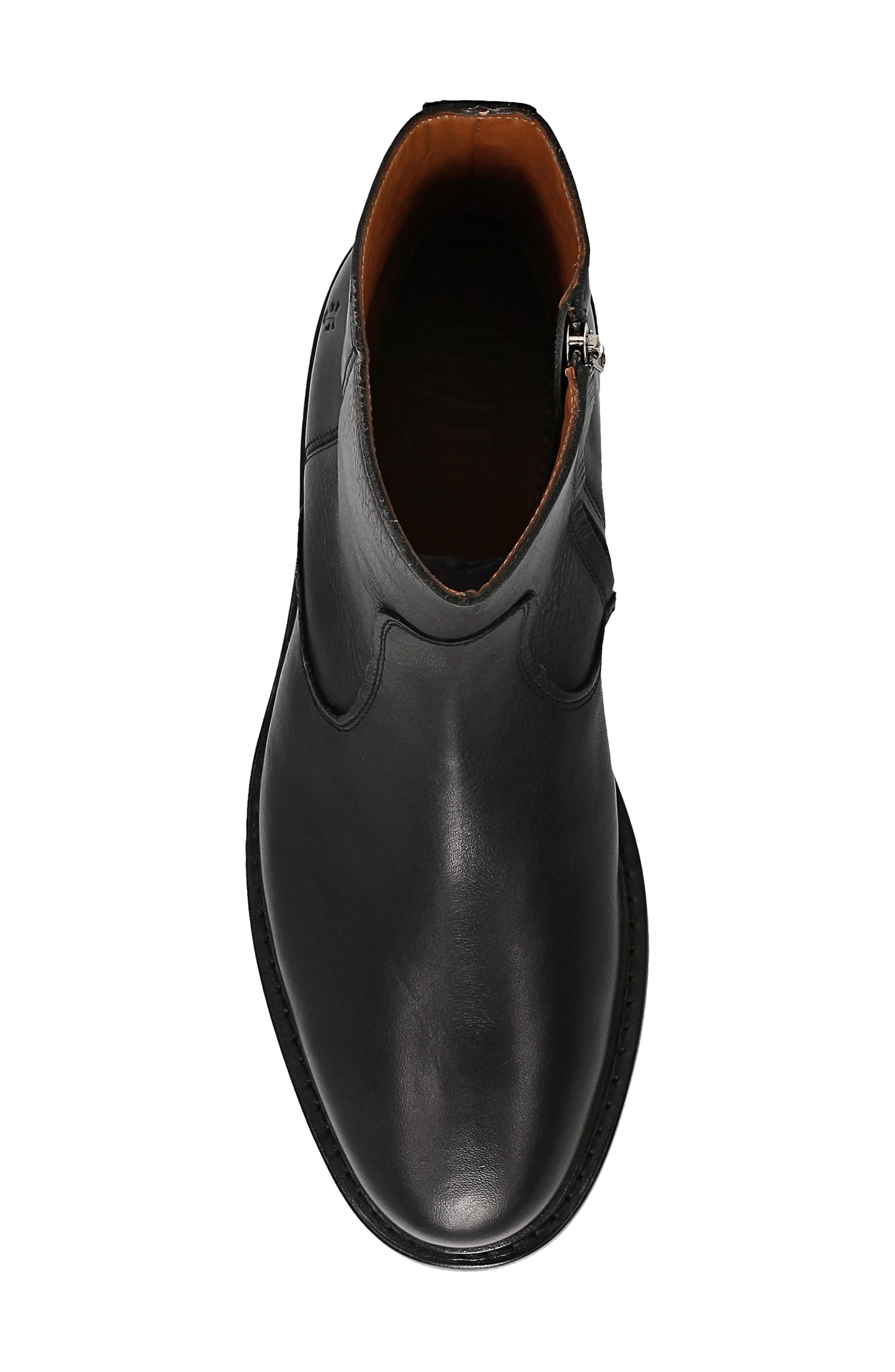 Frye Paul Leather Boot, Alternate, color, Black